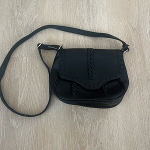 Elegant Black Braided Women's Bag